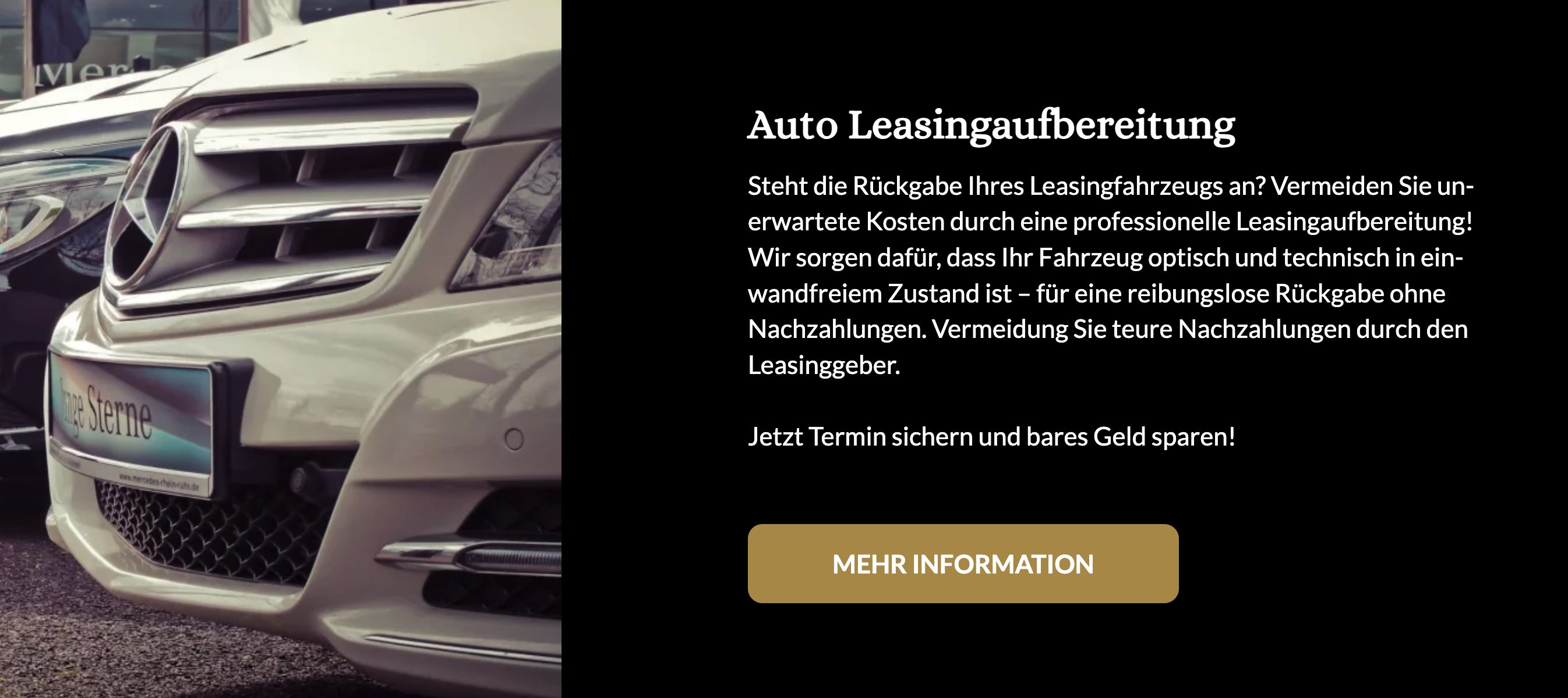 Ausschnitt 2 von 2 der Website von Detailing Stage Berlin | Fahrzeugpflege & Fahrzeugaufbereitung, Berlin