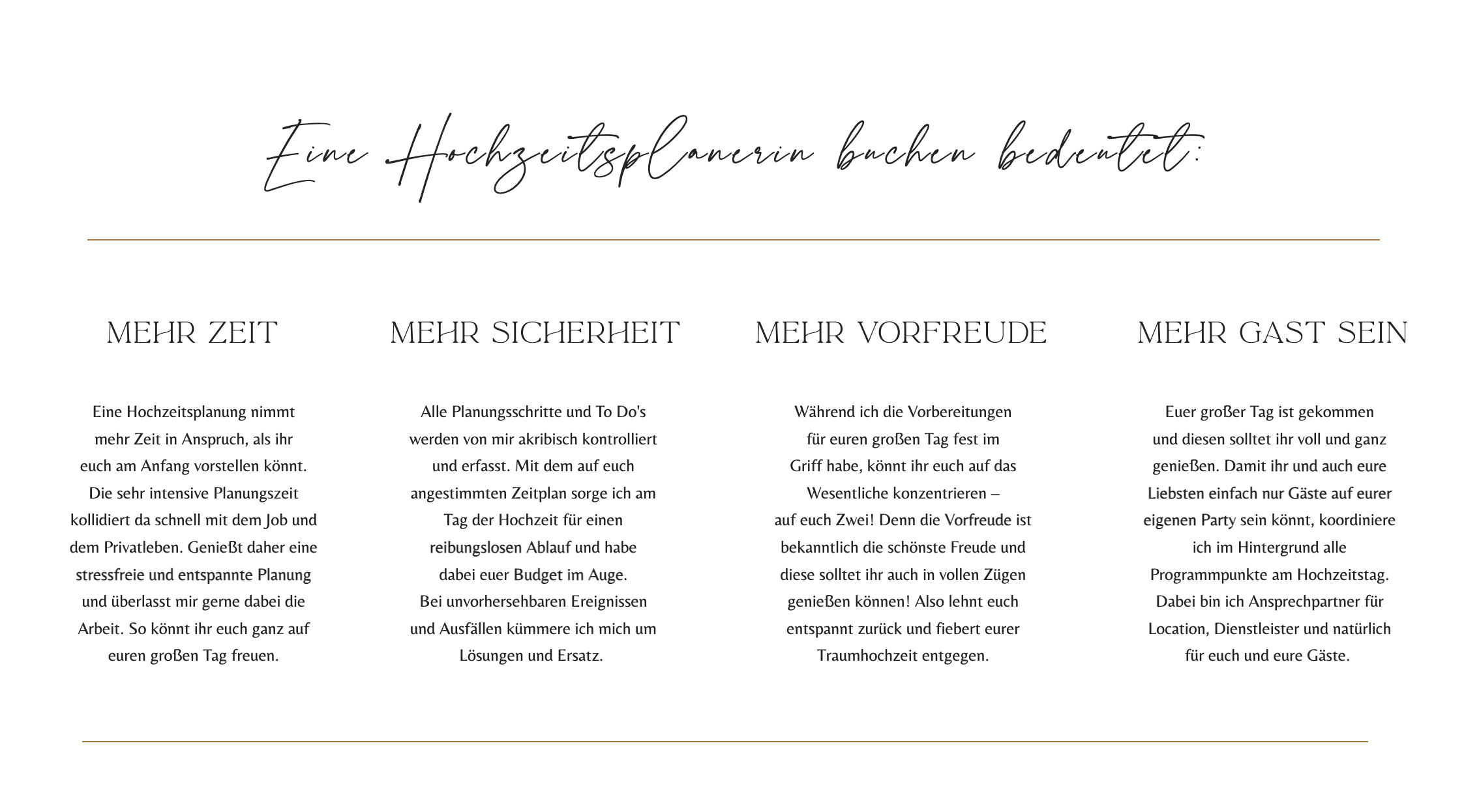 Ausschnitt 4 von 4 der Website von Love Destination Events, Berlin