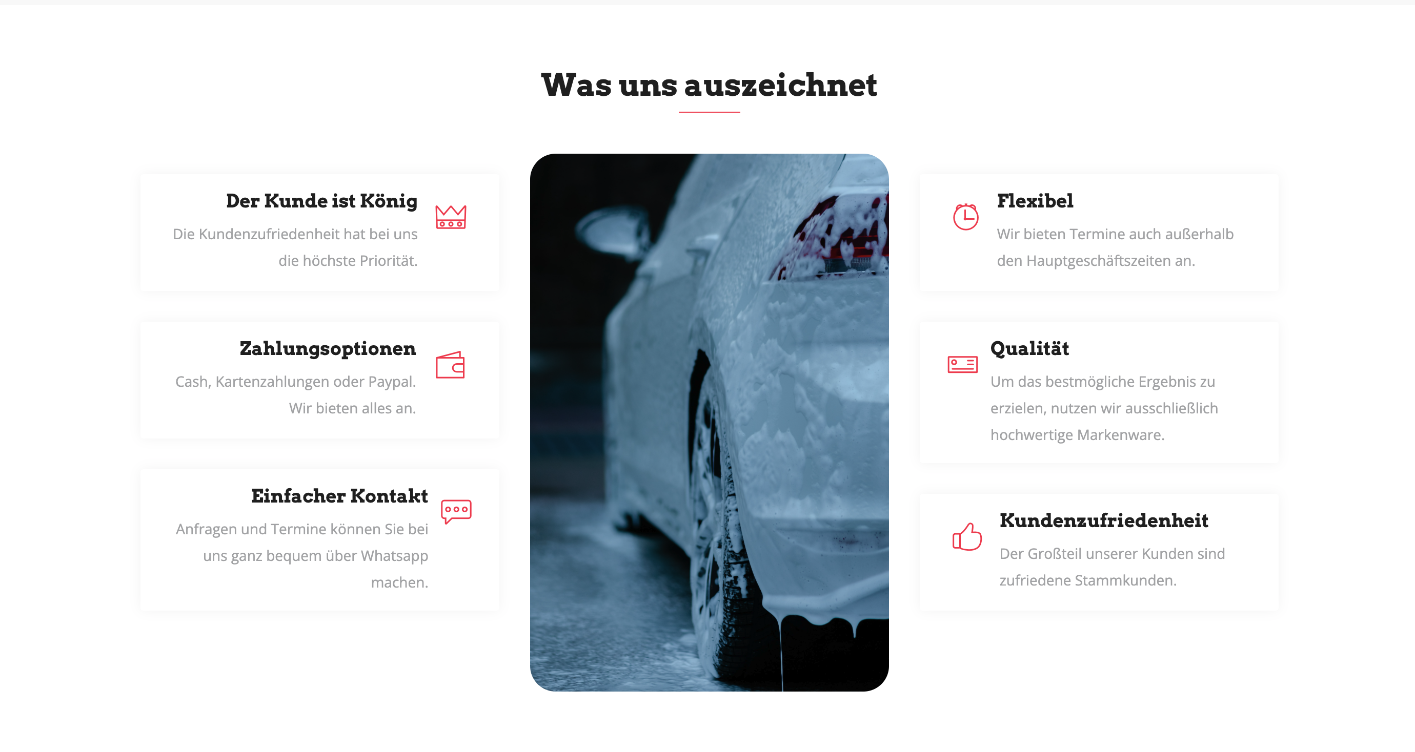 Ausschnitt 2 von 2 der Website von SGK Garage, Stuttgart