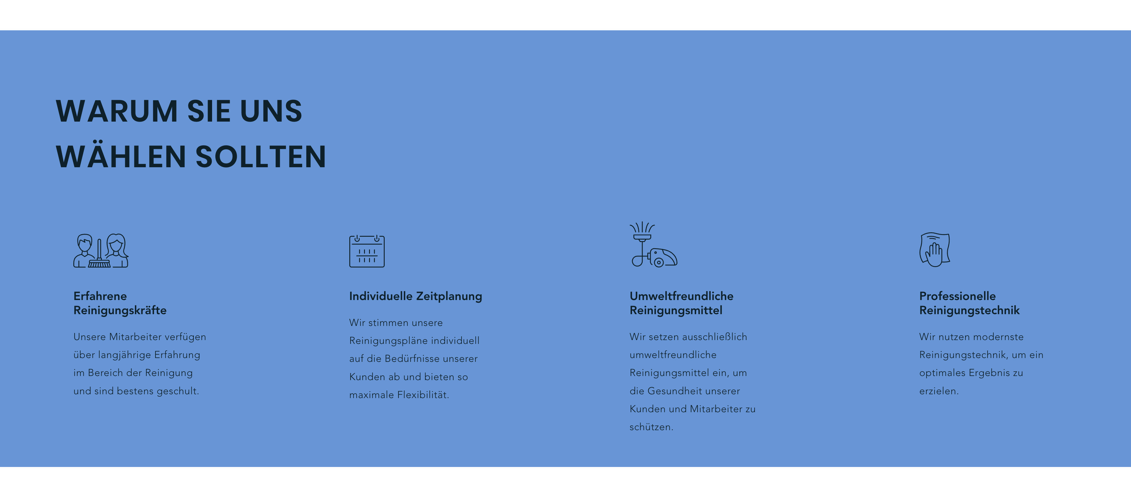 Ausschnitt 1 von 2 der Website von PremiumFix Gebäudereinigung, Düsseldorf