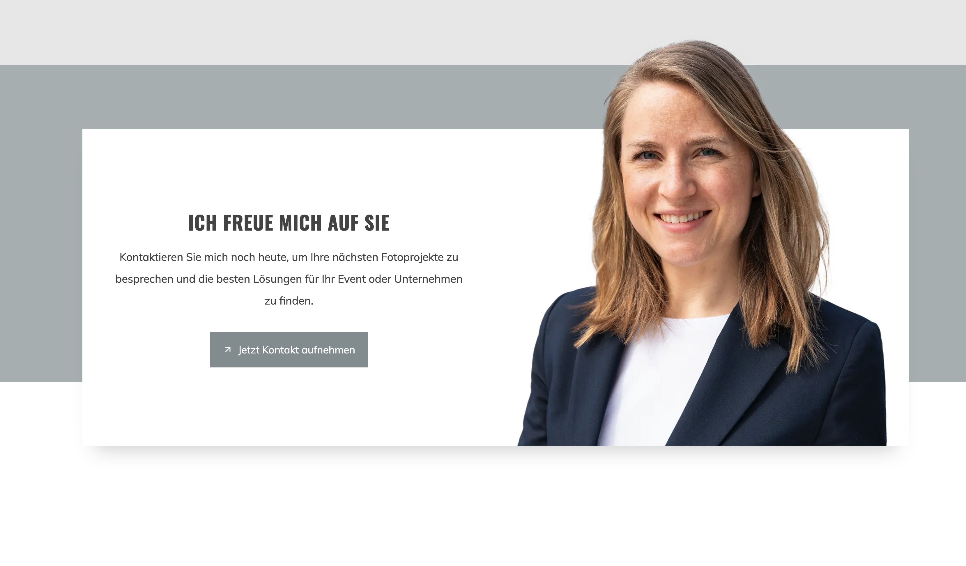 Ausschnitt 2 von 2 der Website von Mirja John Fotografie, Hannover