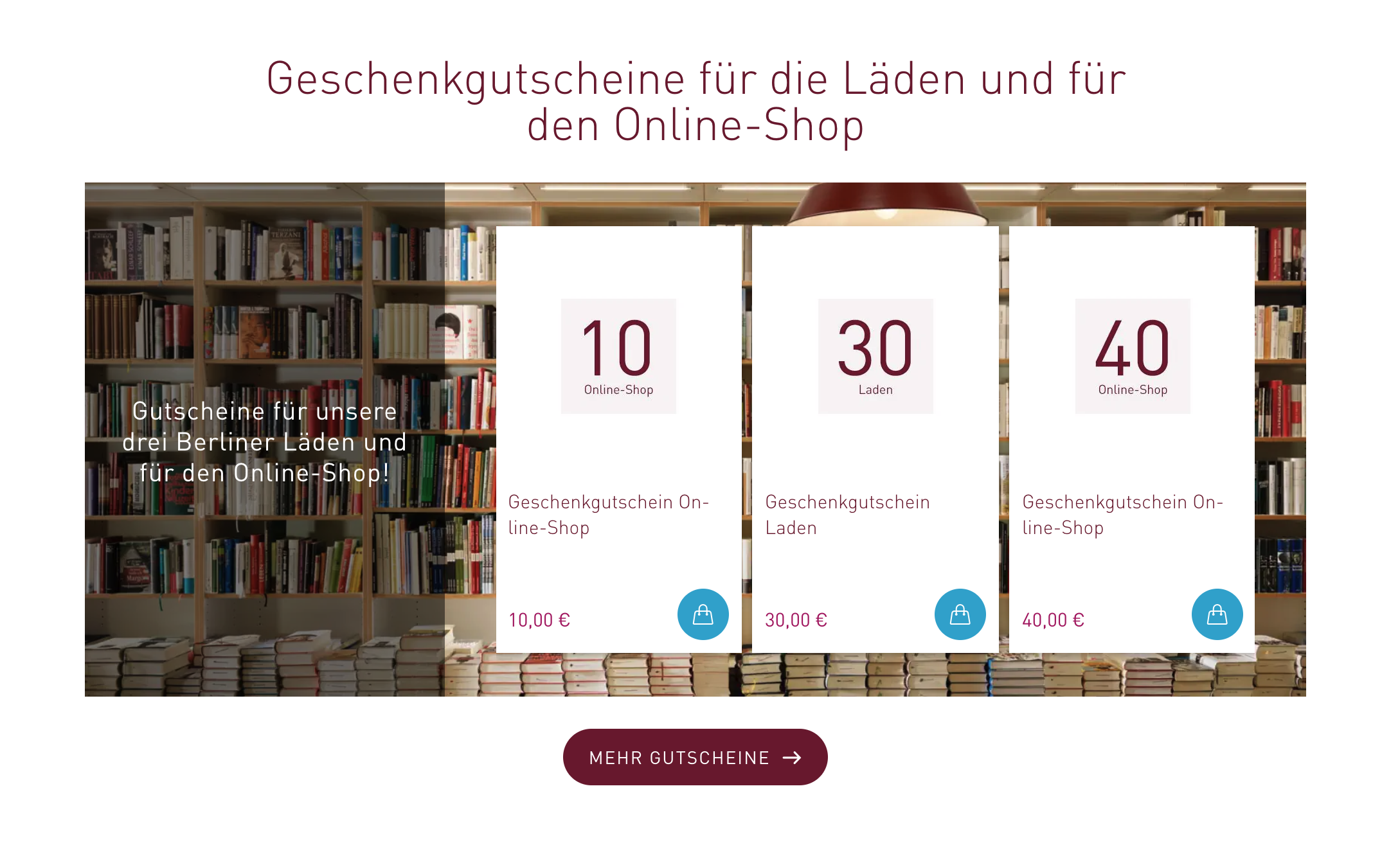 Ausschnitt 1 von 2 der Website von LangerBlomqvist Buchhandels-GmbH & Co. KG, Berlin