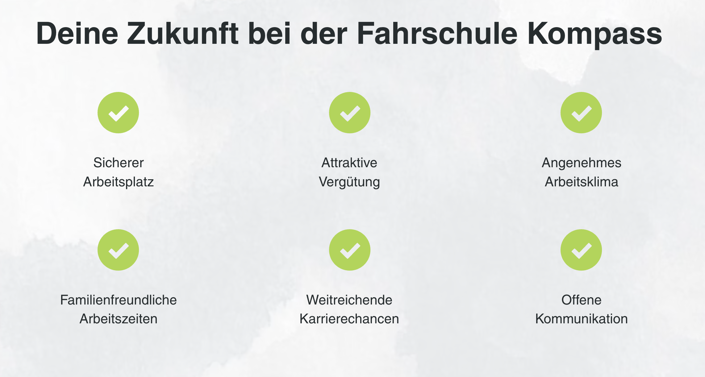 Ausschnitt 1 von 2 der Website von Fahrschule Kompass, Bochum