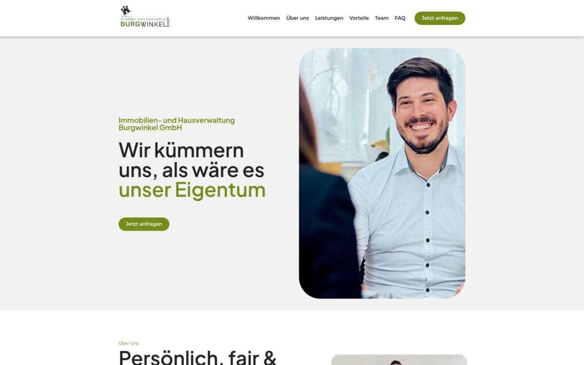 https://immobilien-burgwinkel.de/ Screenshot der Seite