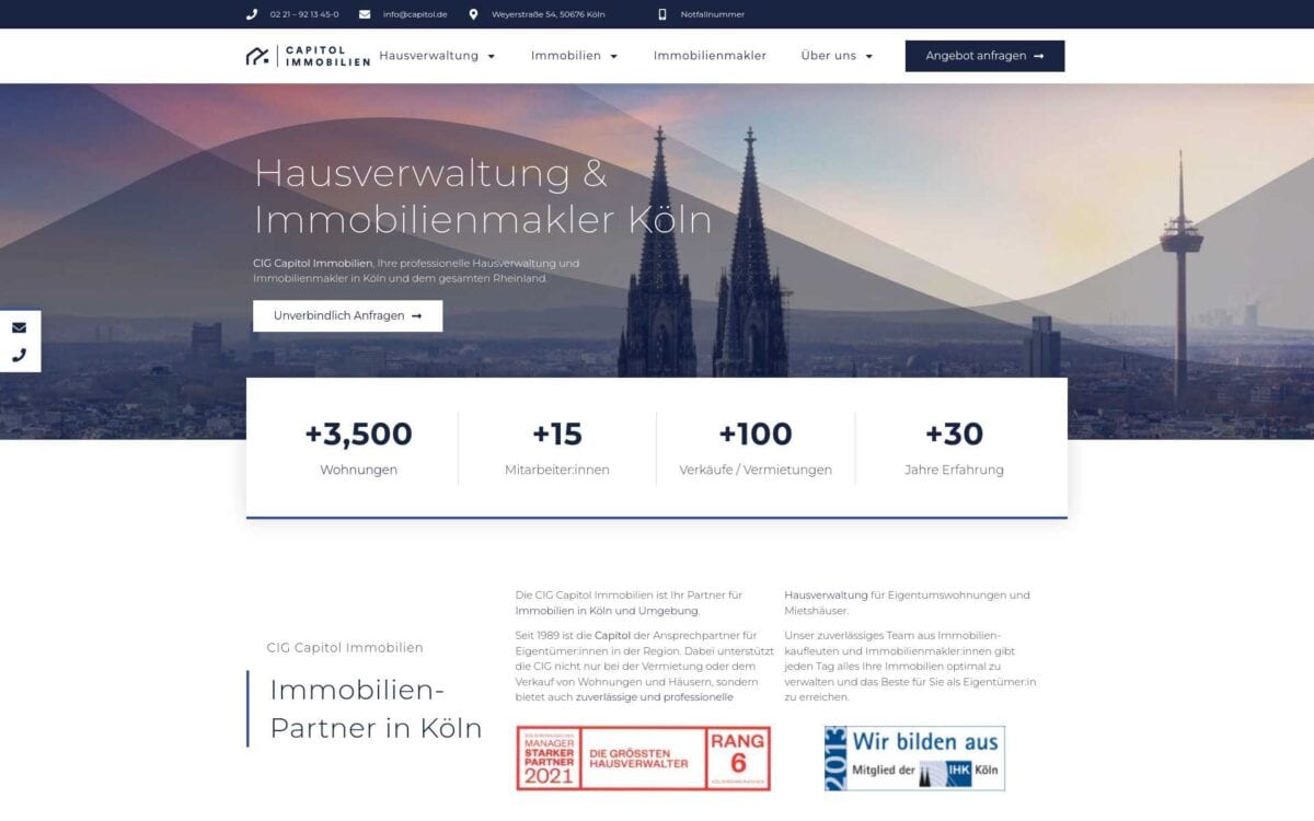 https://capitol.de/ Screenshot der Seite