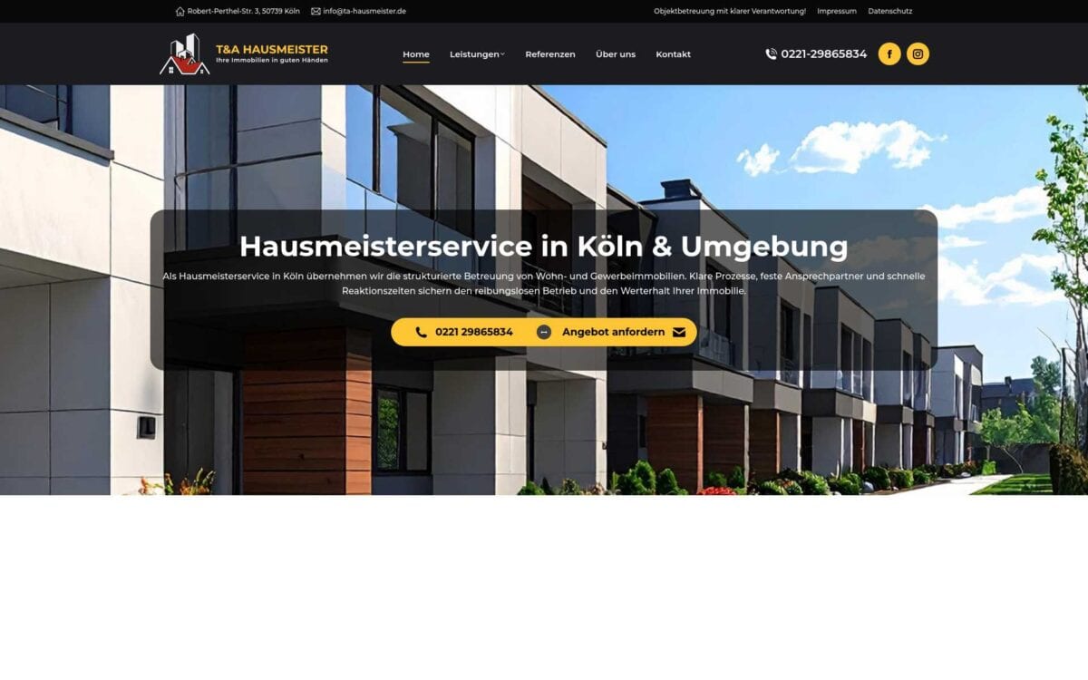 https://www.ta-hausmeister.de/ Screenshot der Seite