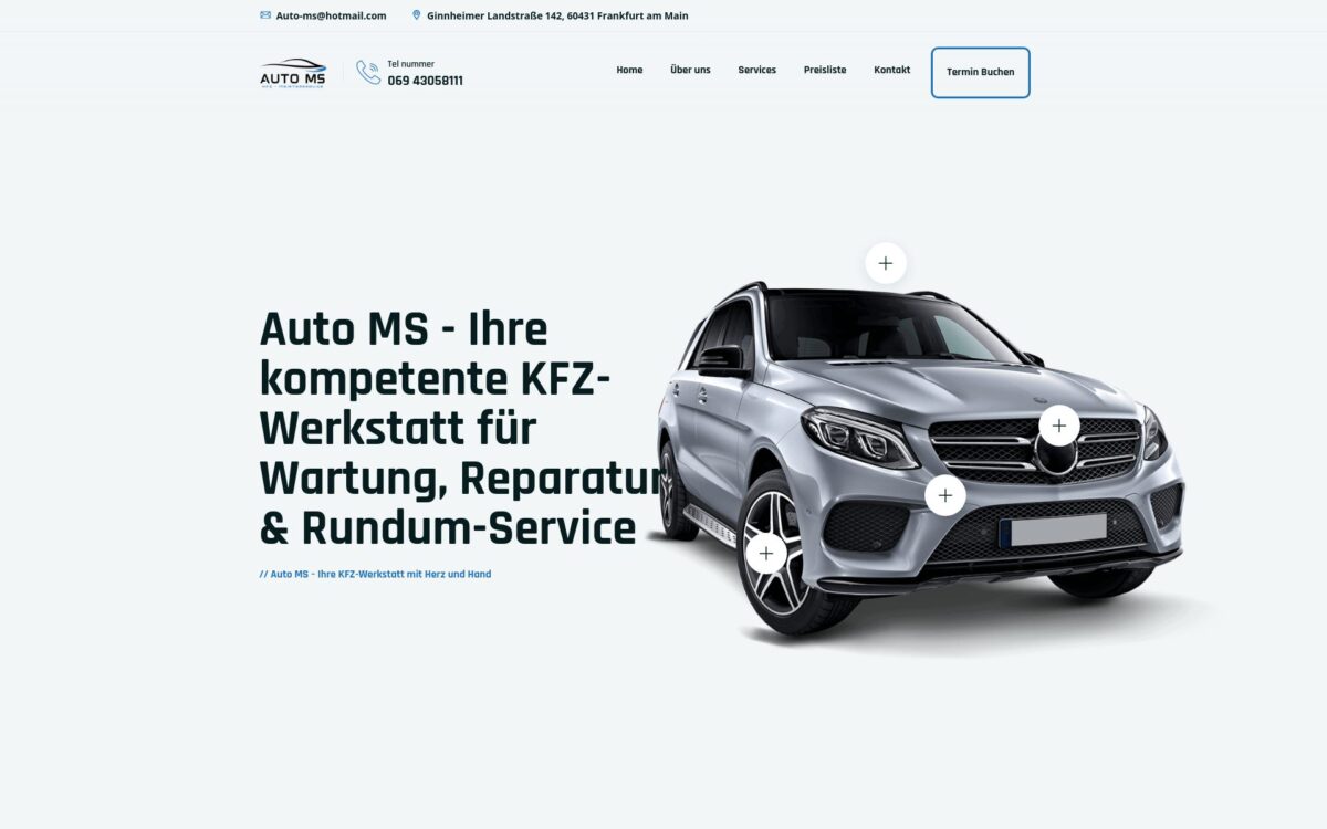 https://auto-ms.eu/ Screenshot der Seite