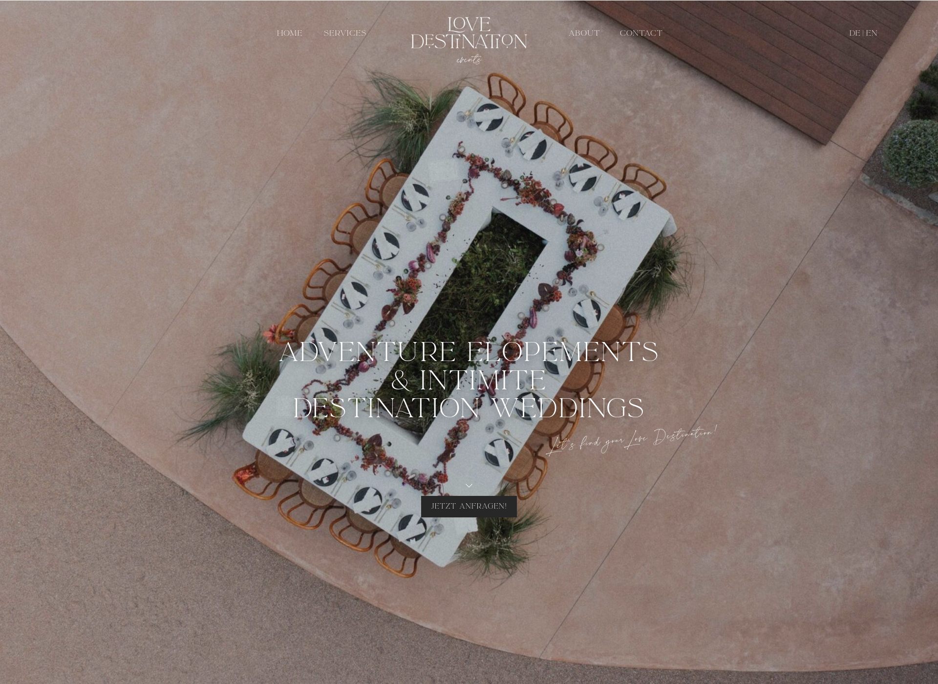 https://lovedestination.events/ Screenshot der Seite