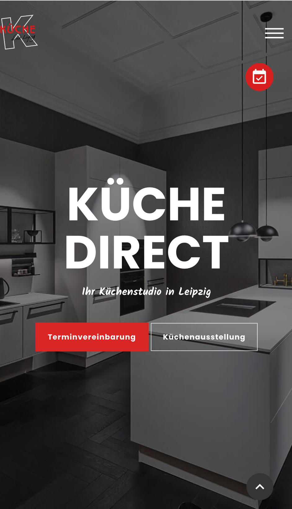 Das Bild zeigt einen Mobile Screenshot der vorgestellten Website