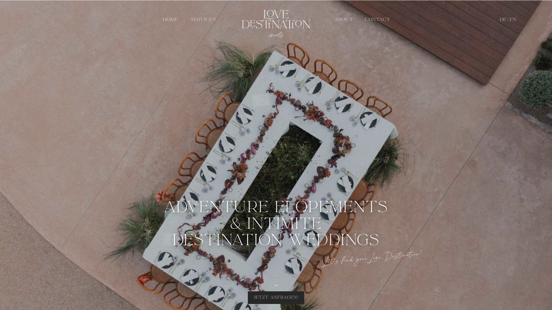 https://lovedestination.events/ Screenshot der Seite