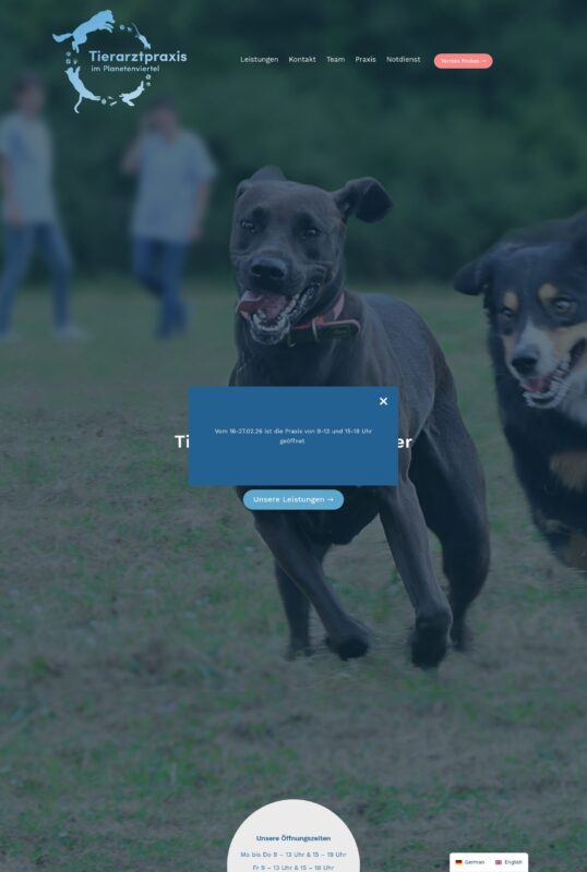 Tierarztpraxis im Planetenviertel Bauer & Prochaska GbR