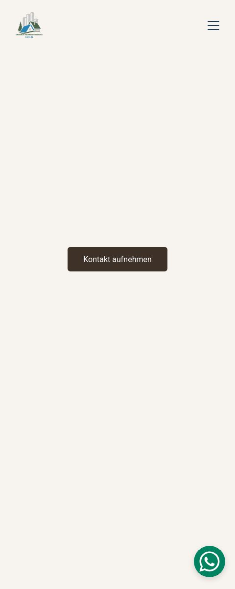 Das Bild zeigt einen Mobile Screenshot der vorgestellten Website