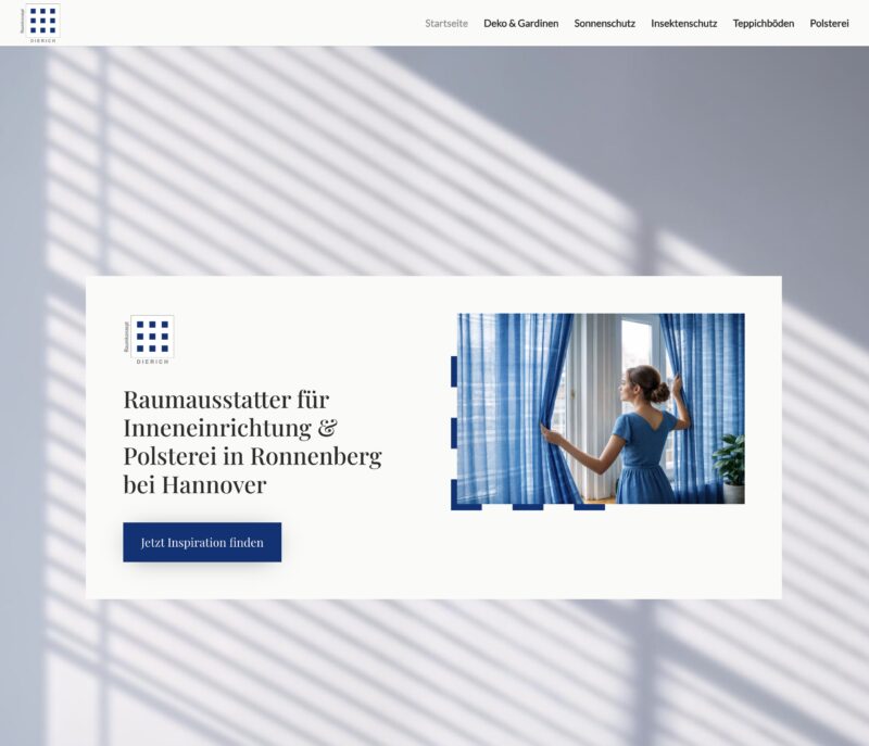 Raumkonzept Dierich Ronnenberg – Raumausstatter Website-Bewertung 2026