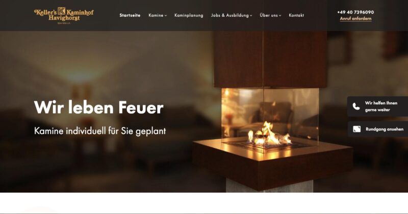 Keller’s Kaminhof Havighorst – Kaminbau Hamburg 2026