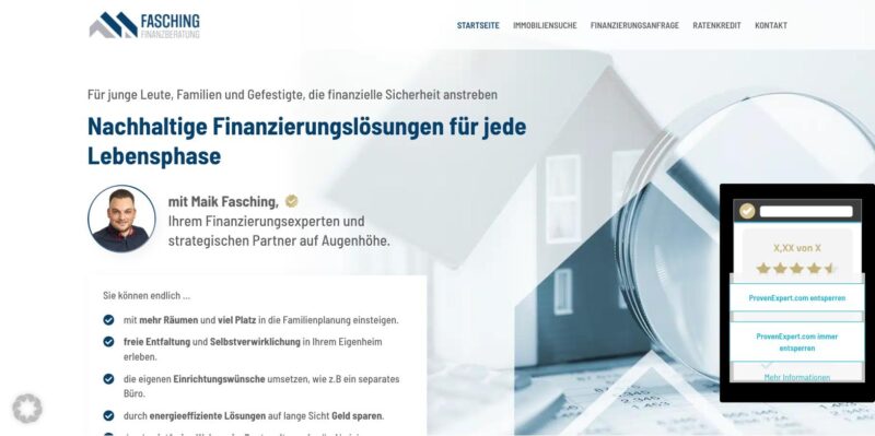 Fasching Finanzberatung Bonn – Website-Bewertung 2026