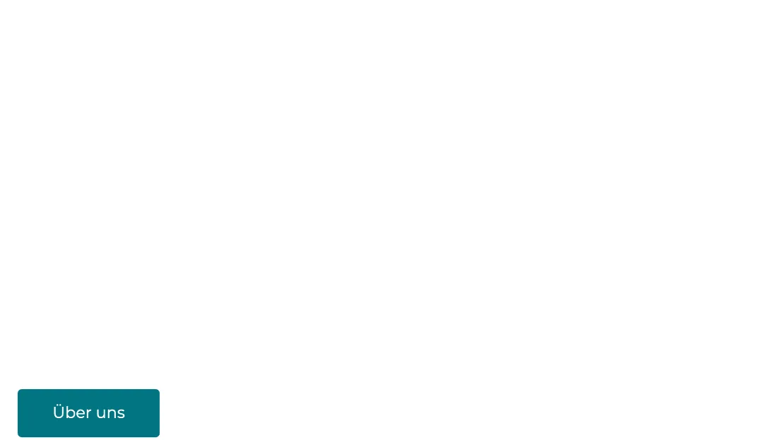 Ausschnitt der Website von Cadomo Beteiligungs GmbH, München: Viel Weißraum lenkt den Blick auf einen klar beschrifteten Über-uns-Button — der nächste Schritt ist ohne Ablenkung eindeutig.