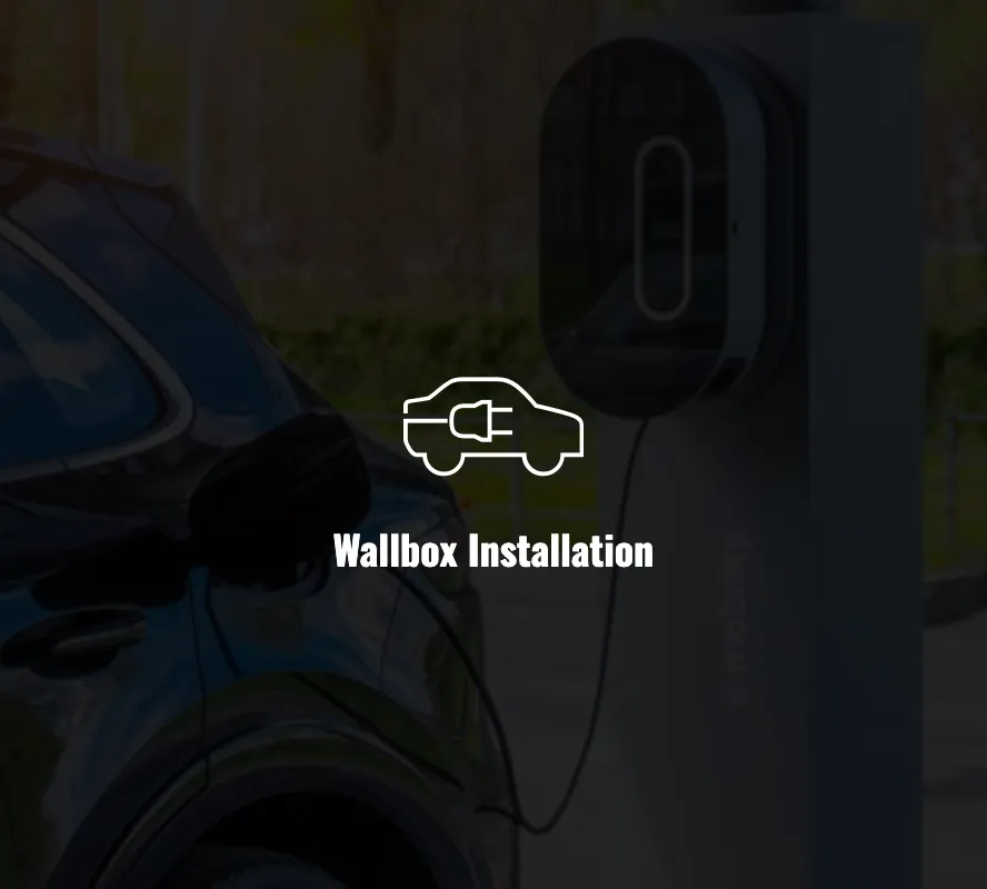Ausschnitt der Website von Elektrotechnik Kaspers GmbH, Bonn: Piktogramm plus exakter Leistungsname — wer Ladeinfrastruktur plant, findet die Wallbox-Installation ohne Suchen.