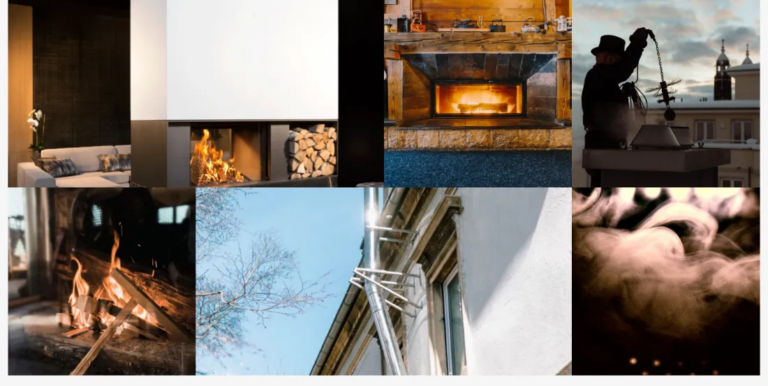 Ausschnitt der Website von FEGUS GmbH & Co. KG, Landkreis Sächsische Schweiz-Osterzgebirge: Sieben Motive von Wohnraum bis Dach — die Bildstrecke zeigt Einsatzorte und Aufgaben auf einen Blick, ohne lange Texte.