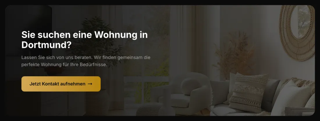 Ausschnitt der Website von Erbengemeinschaft Peter und Catharina Ristow, Dortmund: Klare Frage-Überschrift und großer Button „Jetzt Kontakt aufnehmen“ — der nächste Schritt ist eindeutig und ohne Suchen möglich.