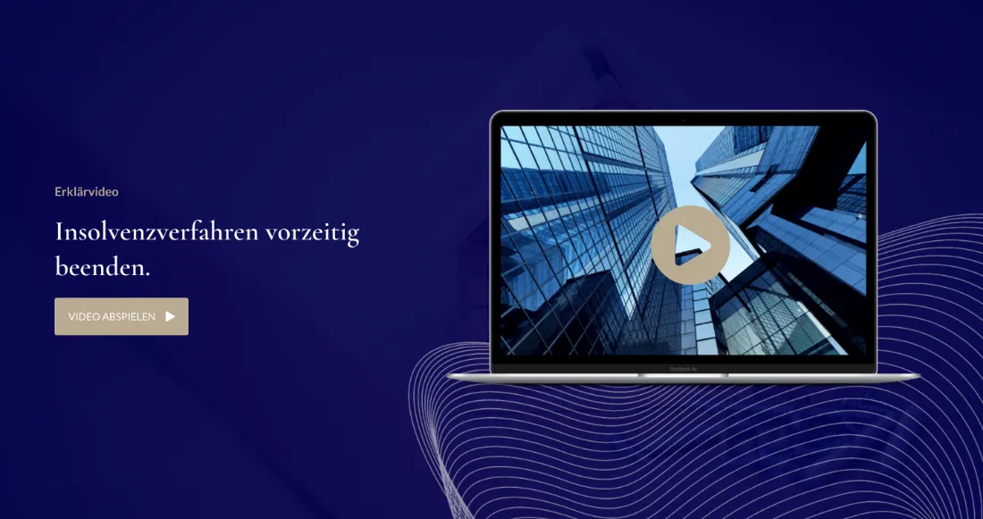 Ausschnitt der Website von MyPartner Unternehmensberatung, Dortmund: Erklärvideo mit präziser Überschrift und gut sichtbarem Play-Button — komplexe Abläufe werden niedrigschwellig in einem Klick zugänglich.