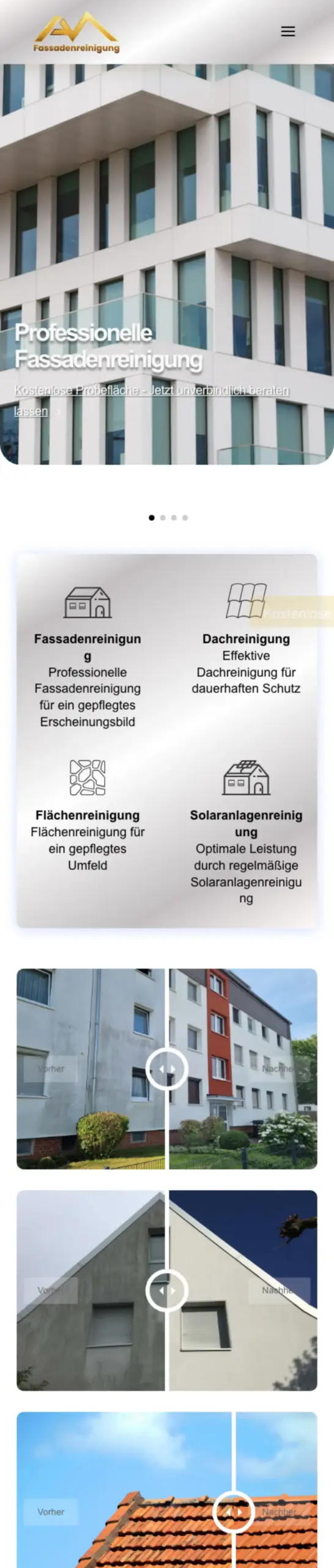 Website von Aziz Malla, Hamburg in der Mobilansicht