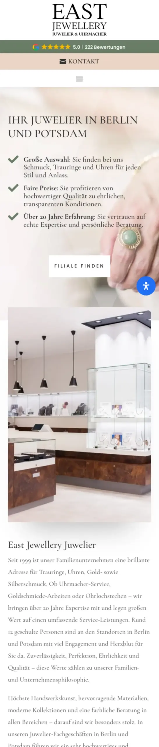 Website von Osman & Gabriel Gündüz GbR, Berlin in der Mobilansicht