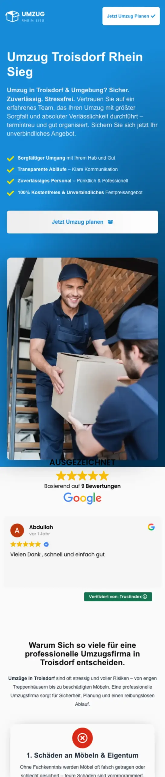 Website von Brahim Belkaid, Rhein-Sieg-Kreis in der Mobilansicht
