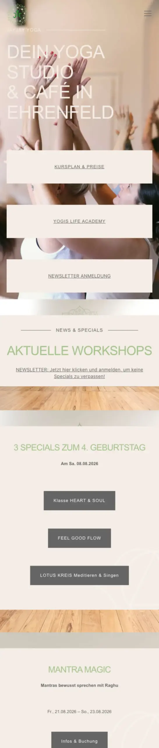 Website von BetterWorldCreator GmbH, Köln in der Mobilansicht