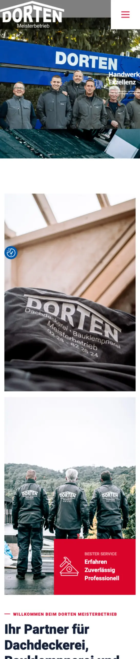 Website von Stephan Dorten, Bonn in der Mobilansicht
