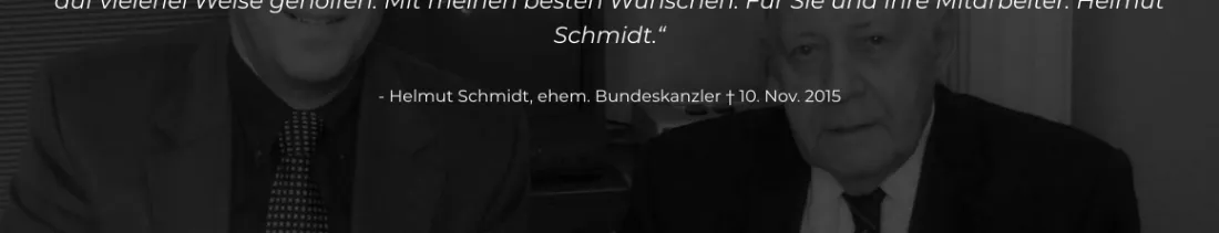Ausschnitt der Website von Hörgeräte Weber, Hamburg: Zitat mit Namensnennung und Datum — die Referenz ist prüfbar, der Besucher muss keine unbelegten Aussagen glauben.