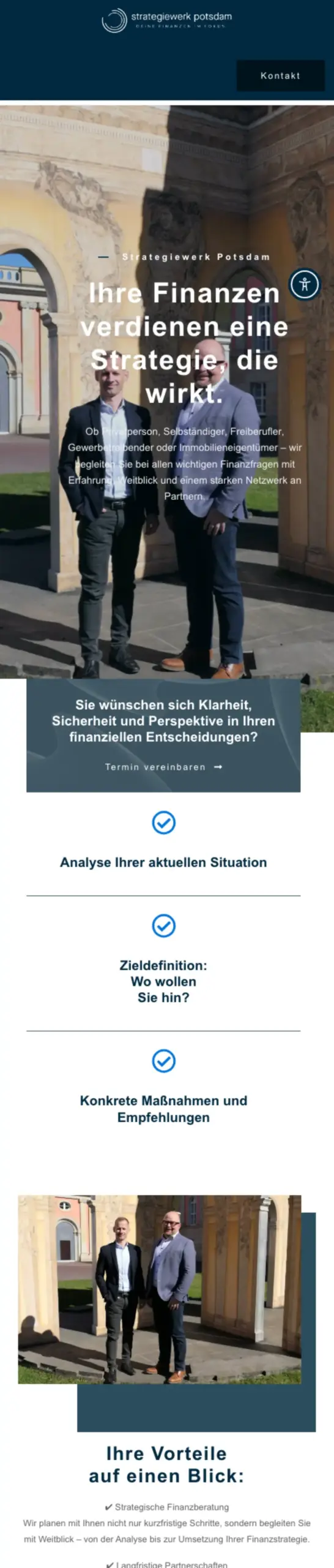 Website von Strategiewerk Potsdam, Potsdam in der Mobilansicht