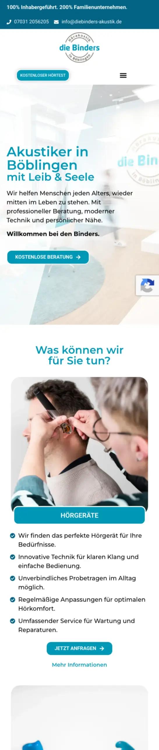 Website von Bahnhofspassage, Landkreis Böblingen in der Mobilansicht